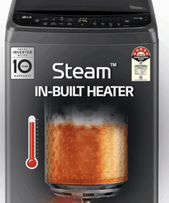 LG 9.0 Kg, 5 Star, AI Direct Drive Technology, Steam Wash for Allergy Removal, Fully-Automatic Top Loading Washing Machine (THD09SPM, Middle Black, More Fabric Care & Convenience, In-Built Heater)